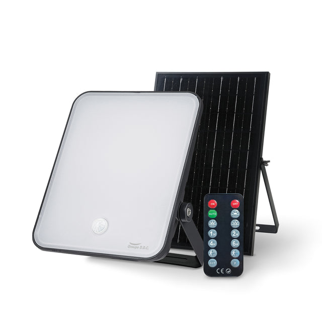 Projecteur Solaire Extérieur Nouvelle Génération - Détection de Mouvement, Télécommande, 3 Modes d'Éclairage