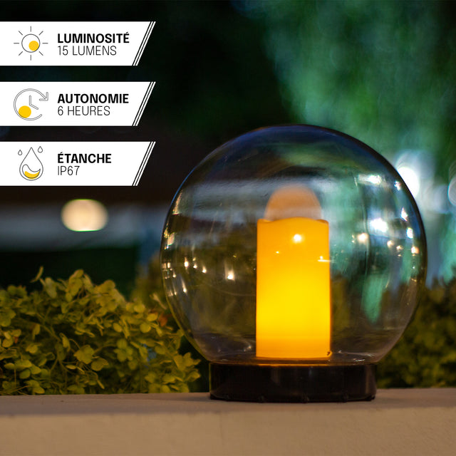 Bougie Solaire Flottante IP67 – Effet Scintillant, Décoration pour Piscines et Jardins