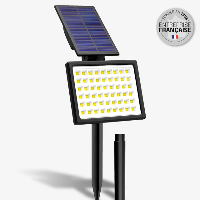 Spot Extérieur Solaire LED – IP65, Éclairage Diffus, Installation au Sol ou Murale