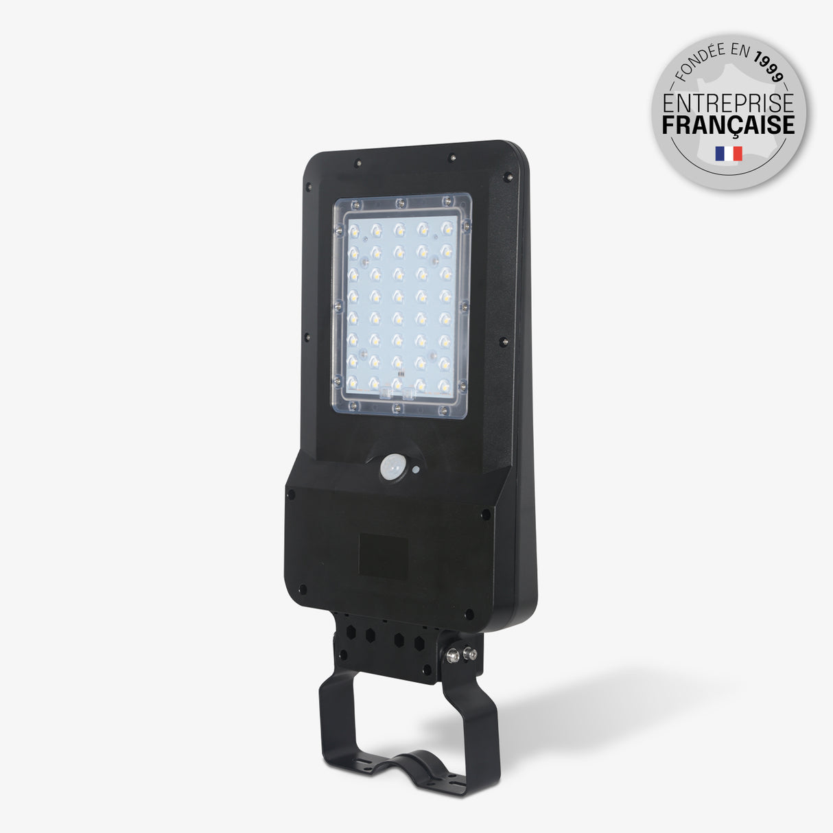 Projecteur Solaire Mural 1600LM - IP65, Détection de Mouvement, Installation Murale ou sur Mât