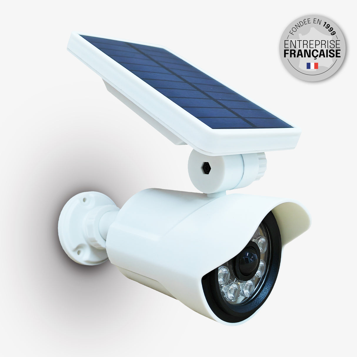 Caméra Extérieur Solaire Factice - IP65, Détection de Mouvement