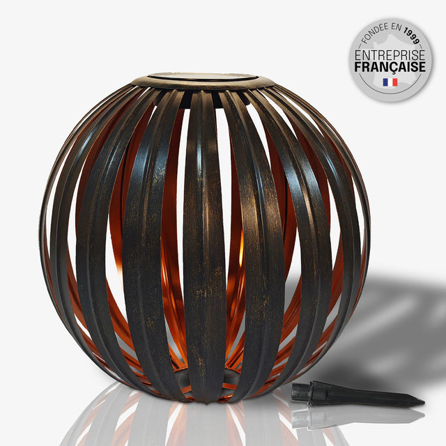 Lanterne Solaire Extérieur Boule - IP44, Avec Motif Lumineux Projeté