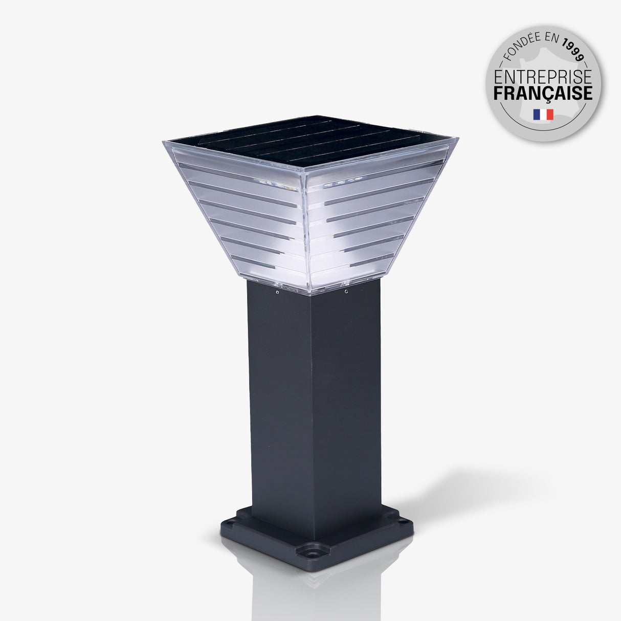 Borne Solaire Extérieur 30 CM – IP65, Batterie Remplaçable