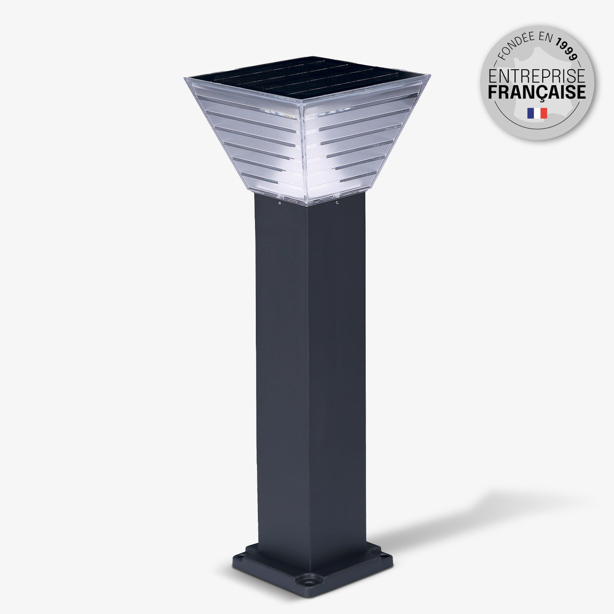 Borne Solaire Exterieur 80 CM – IP65, Batterie Remplaçable