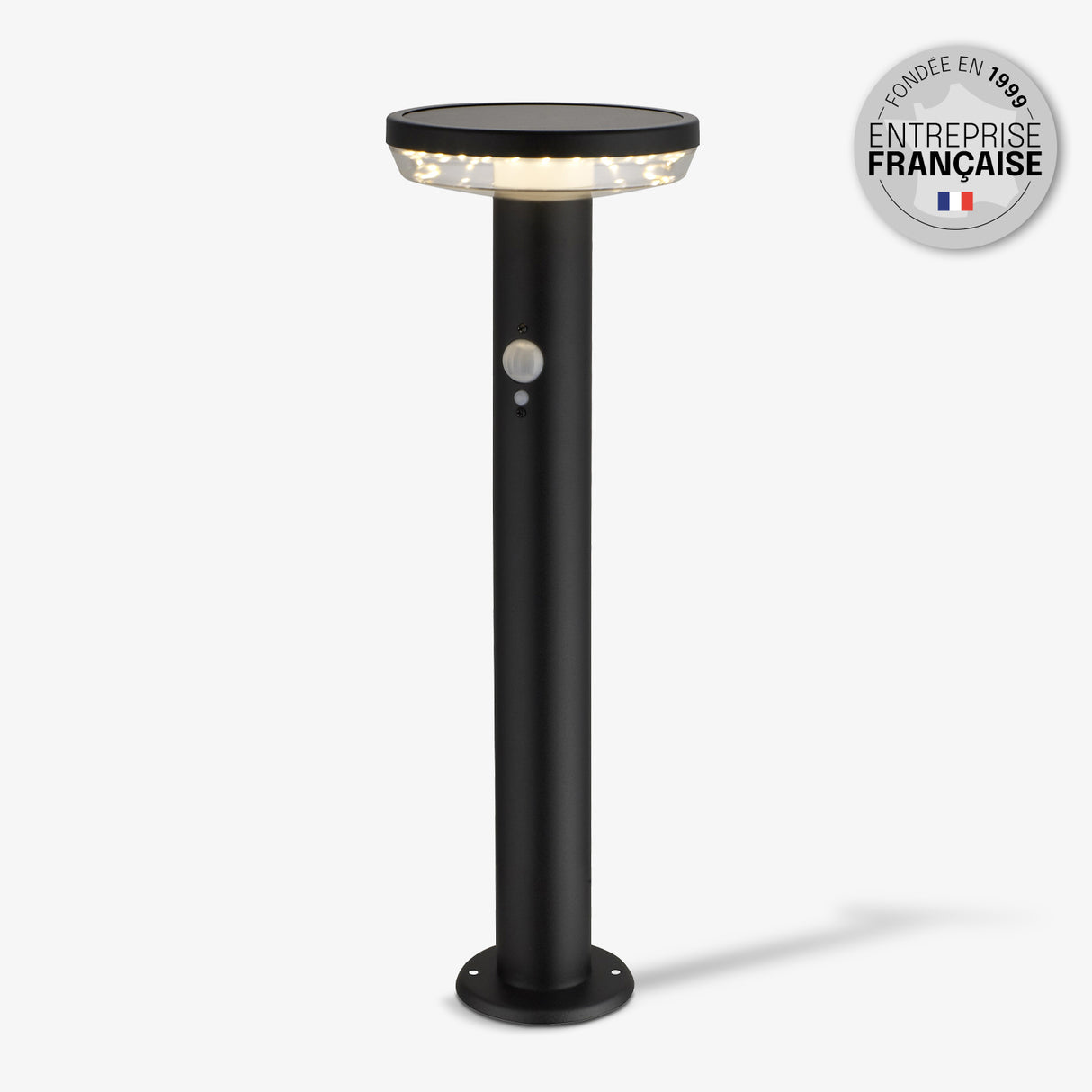 Borne Exterieur Solaire – IP44, Détection de Mouvement