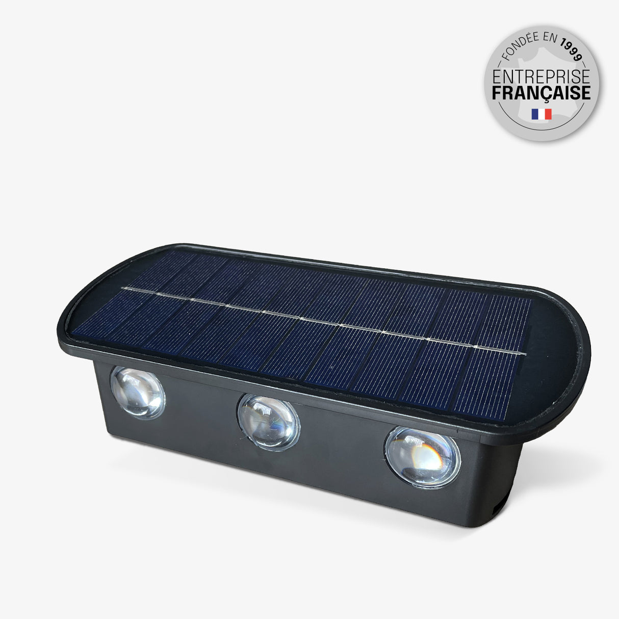 Applique Murale Solaire Extérieur Up and Down - IP65, Double ou Triple Faisceau Lumineux