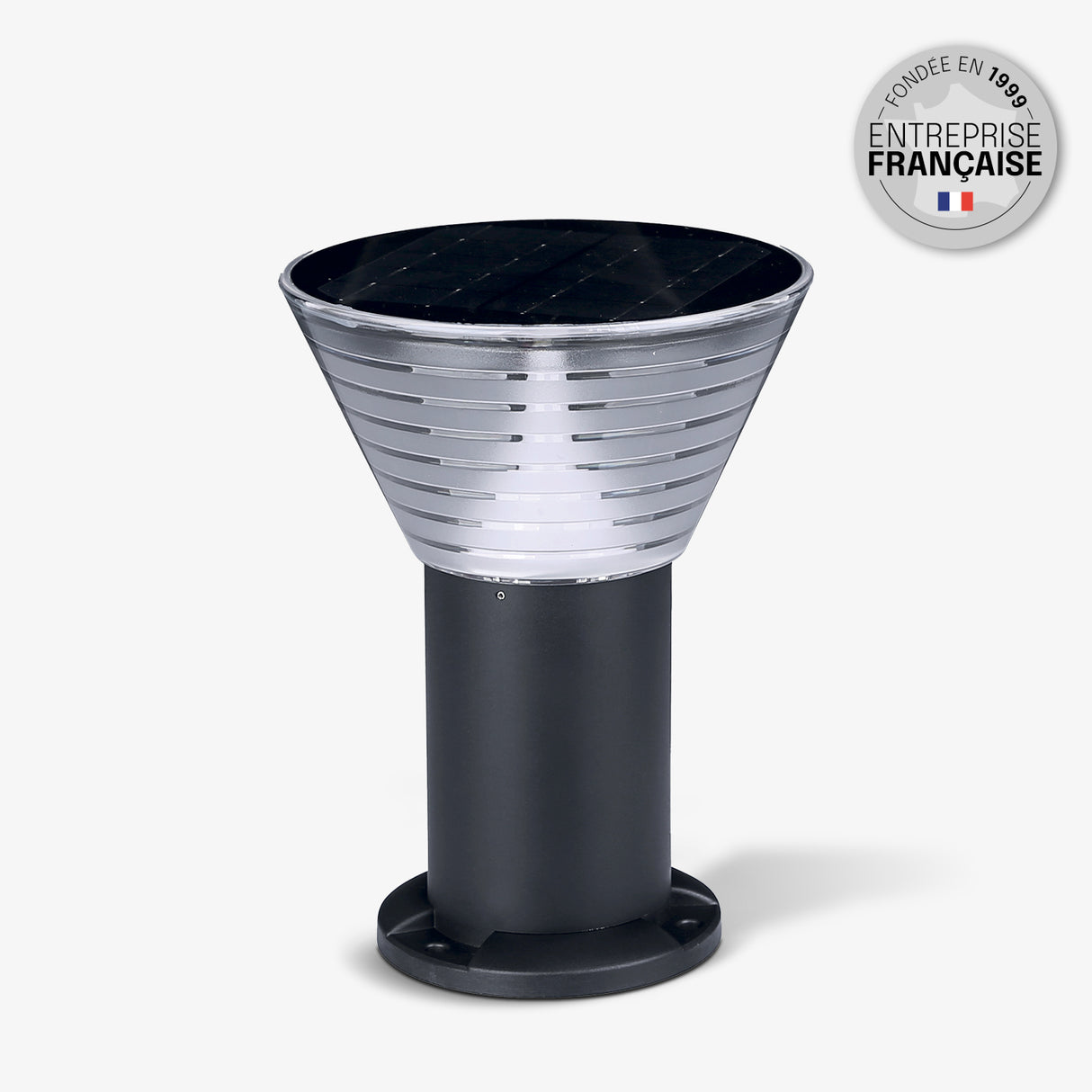 Borne Solaire Extérieur 30 CM – IP65, Batterie Remplaçable