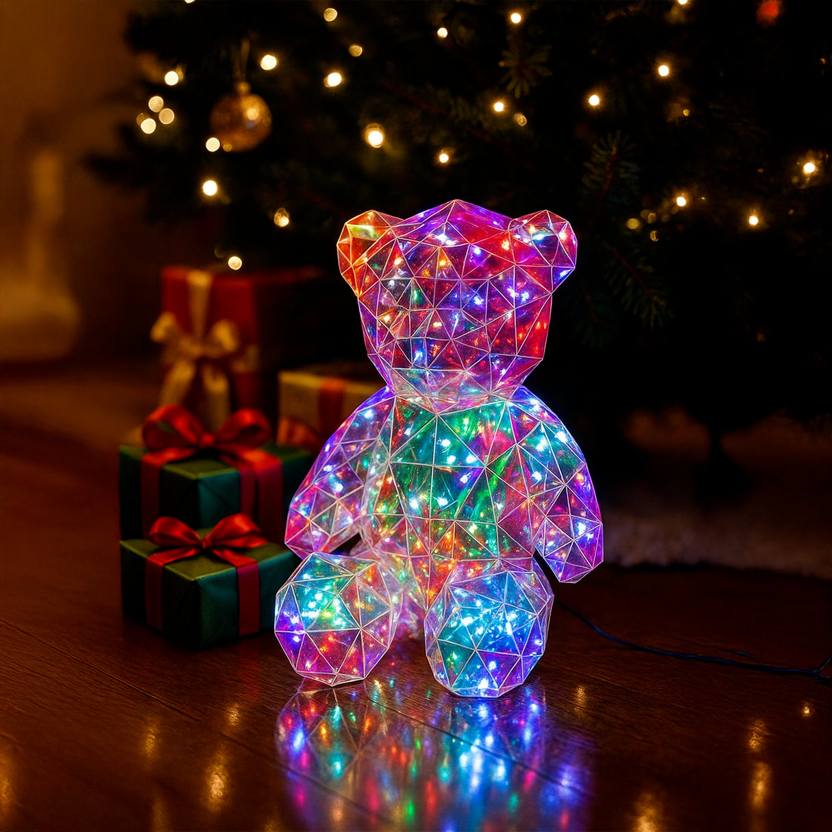 Ourson Lumineux Multicolore USB - 12 Modes