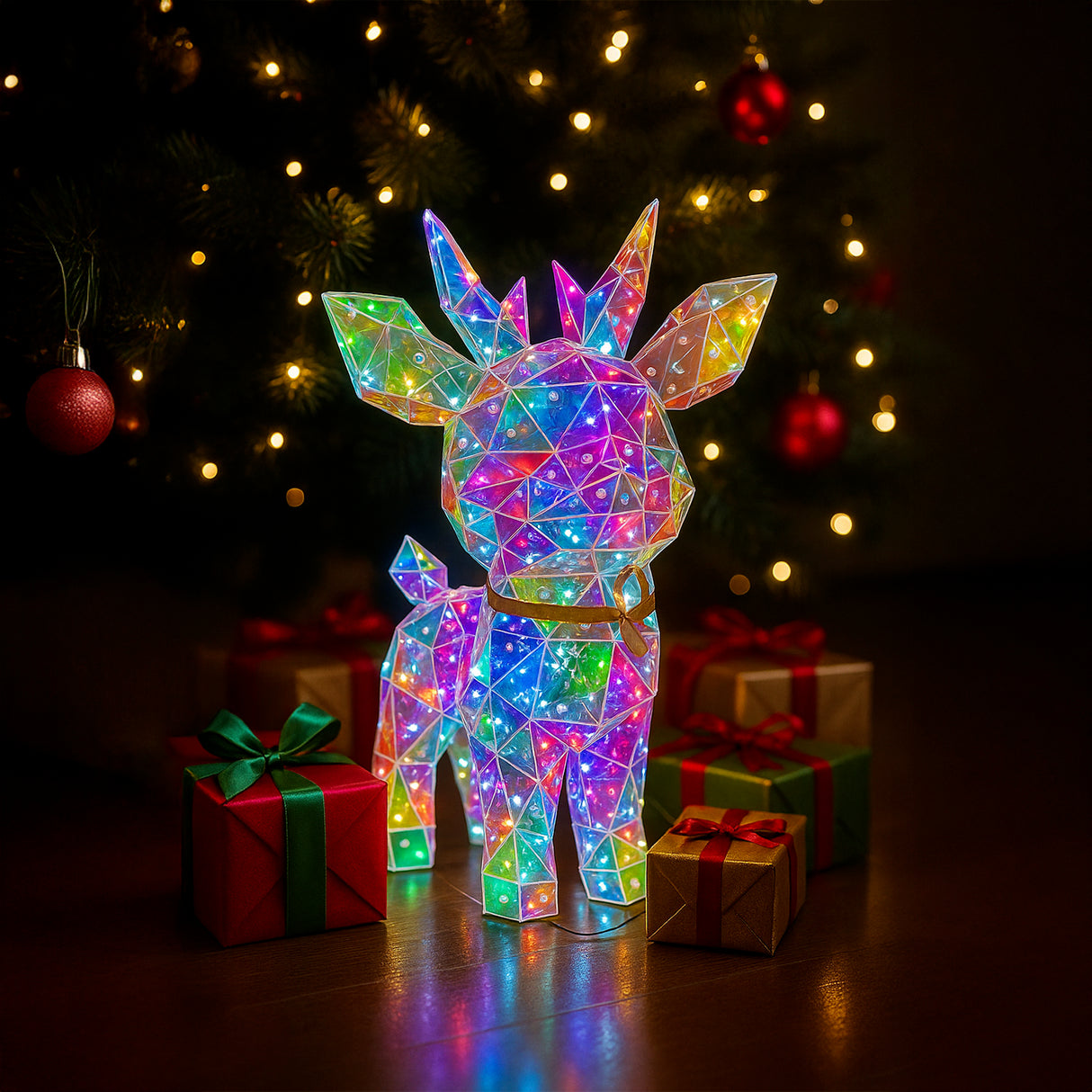 Renne Lumineux Multicolore USB - 12 Modes