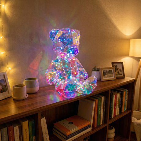 Ourson Lumineux Multicolore USB - 12 Modes