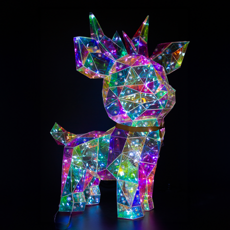 Renne Lumineux Multicolore USB - 12 Modes