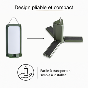 Lampe Parasol Solaire - IP54, Rechargeable USB