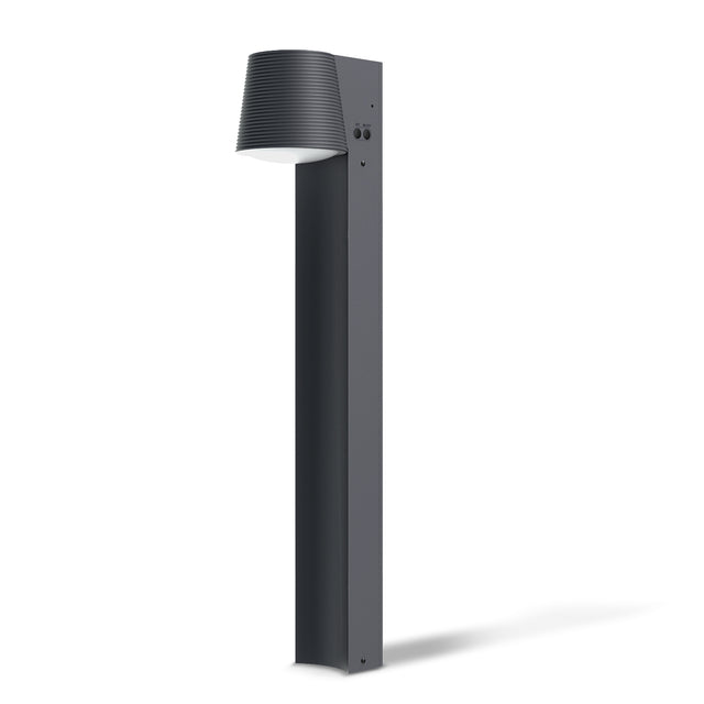 Borne Hybride Solaire/220V 70 CM – IP65, Batterie Remplaçable