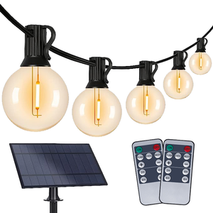 Guirlande Solaire Extérieur - IP65, Rechargeable USB, Télécommande